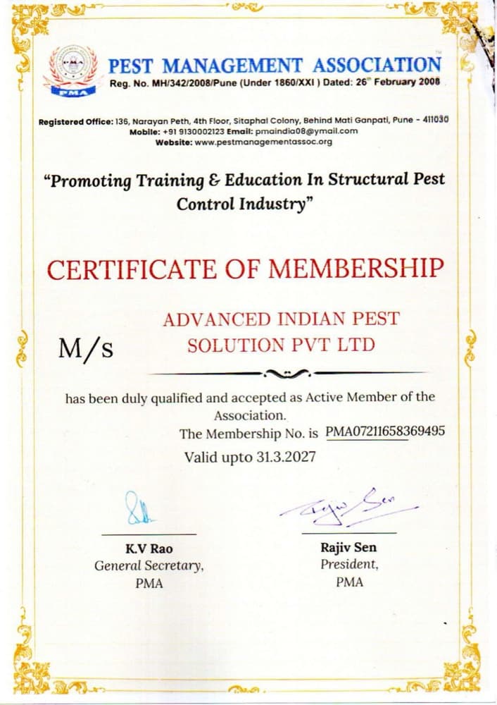 Pest Management Association — Membership