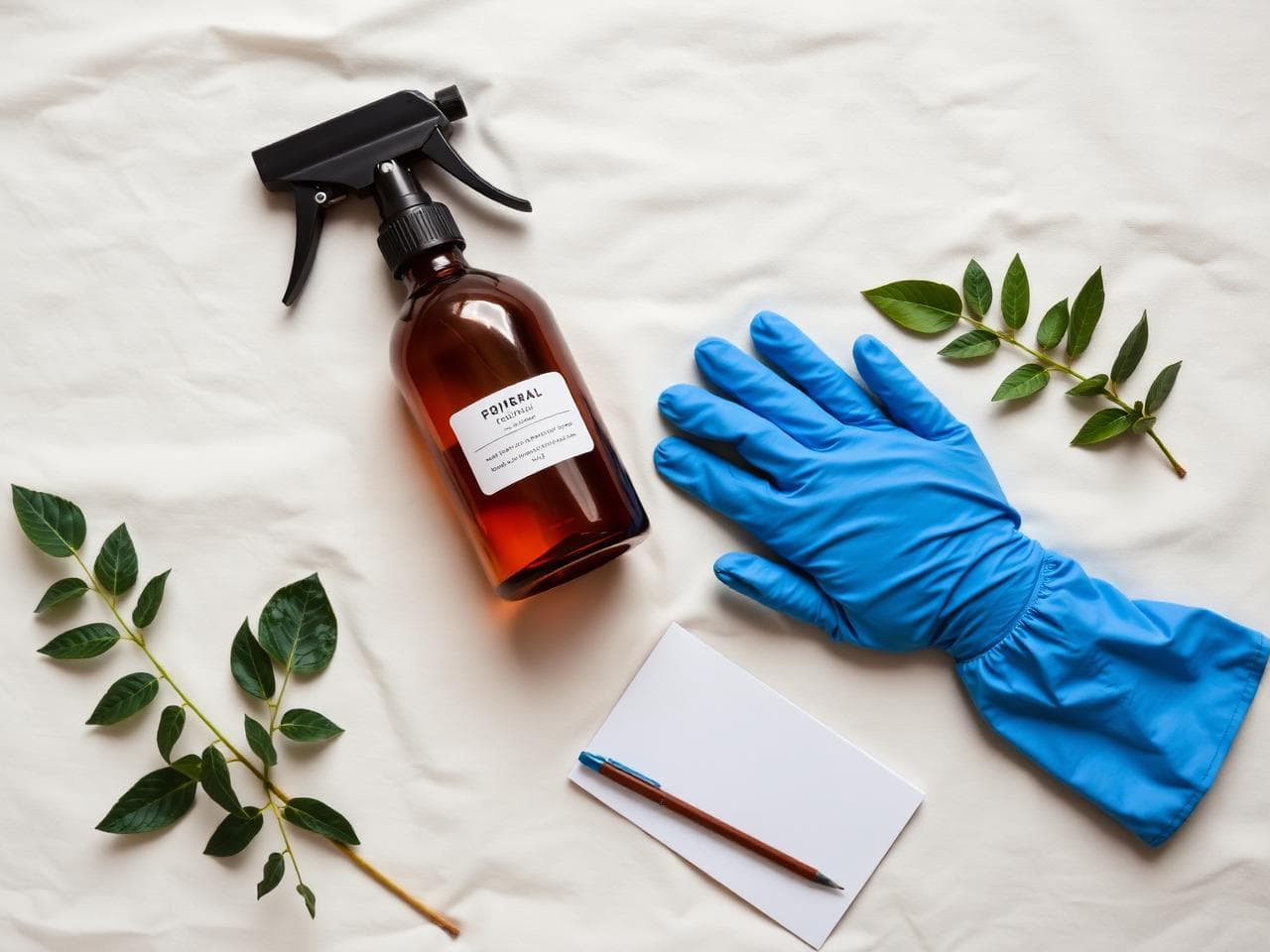 The kit — CIB-labelled chemistry and gloves